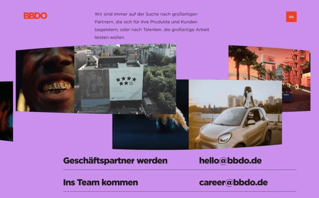 BBDO Germany Website: Ansicht 3